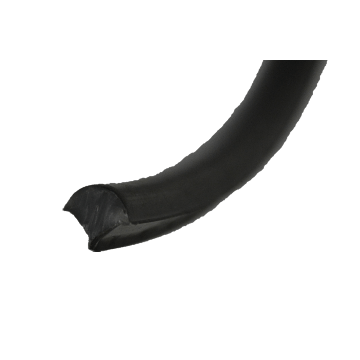Rubber afwerkprofiel half rond (per meter)