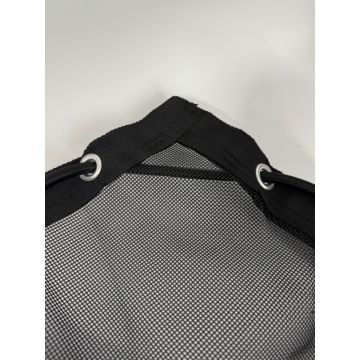 Fijnmazig aanhangwagennet PRO 3200x1900mm PVC, 350 gr/m2 zwart